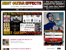 Tablet Screenshot of bestguitareffects.com